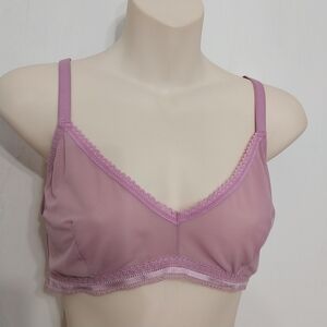 🔵BOGO FREE🔵Auden Bralette Lavender Semi Sheer Sz L
